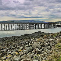 Buy canvas prints of Lamonts Jetty by Valerie Paterson