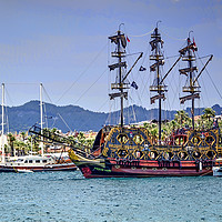Buy canvas prints of Pirate Ship by Valerie Paterson