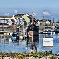 Buy canvas prints of Boats at Irvine Harbour by Valerie Paterson