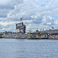 Buy canvas prints of Russian Submarine in Amsterdam by Valerie Paterson