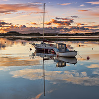 Buy canvas prints of Irvine Harbour Sunset by Valerie Paterson
