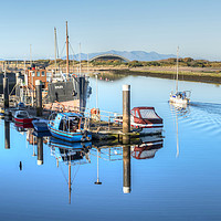 Buy canvas prints of Irvine Harbour Boats by Valerie Paterson