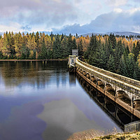 Buy canvas prints of Loch Laggan Dam by Valerie Paterson