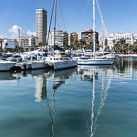 Buy canvas prints of Alicante Marina  by Valerie Paterson