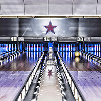 Buy canvas prints of Ten Pin Bowling by Valerie Paterson