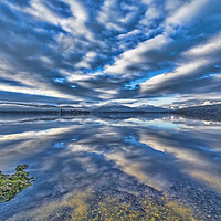 Buy canvas prints of Loch Lomond Reflection by Valerie Paterson