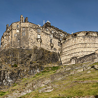 Buy canvas prints of Edinburgh Castle by Valerie Paterson