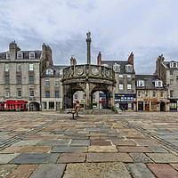 Buy canvas prints of Castlegate Aberdeen by Valerie Paterson