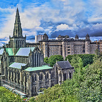 Buy canvas prints of Glasgow Cathedral by Valerie Paterson