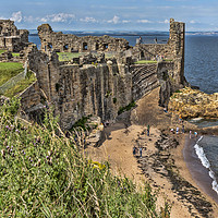 Buy canvas prints of St Andrews Castle by Valerie Paterson