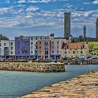 Buy canvas prints of St Andrews Colourful Harbour by Valerie Paterson