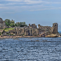 Buy canvas prints of St Andrews Castle Ruin by Valerie Paterson