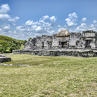 Buy canvas prints of Tulum Ruin by Valerie Paterson