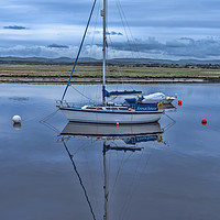 Buy canvas prints of Irvine Harbour Boat  by Valerie Paterson