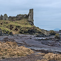 Buy canvas prints of Dunure Castle by Valerie Paterson