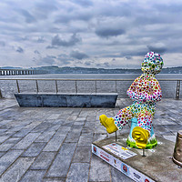 Buy canvas prints of Oor Wullie Dundee by Valerie Paterson