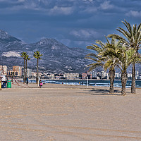 Buy canvas prints of Alicante Beach by Valerie Paterson