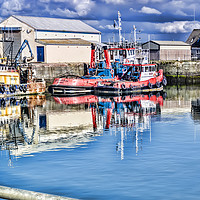 Buy canvas prints of Troon Harbour  by Valerie Paterson