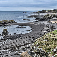 Buy canvas prints of Dunure Coast by Valerie Paterson