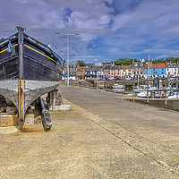Buy canvas prints of Anstruther Pier by Valerie Paterson
