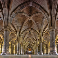 Buy canvas prints of Glasgow University Cloisters by Valerie Paterson