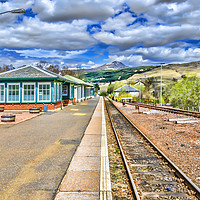Buy canvas prints of Crianlarich Train Station by Valerie Paterson