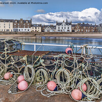 Buy canvas prints of Stonehaven Lobster Pots by Valerie Paterson
