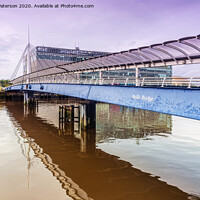 Buy canvas prints of Bells Bridge Glasgow by Valerie Paterson
