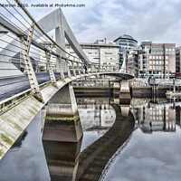 Buy canvas prints of Tradeston Bridge Glasgow by Valerie Paterson
