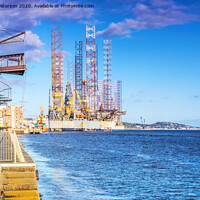 Buy canvas prints of Dundee Rigs by Valerie Paterson