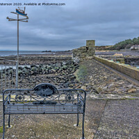 Buy canvas prints of Dunure Harbour by Valerie Paterson