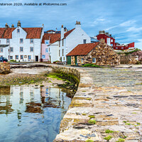 Buy canvas prints of Pittenweem Harbour Reflection by Valerie Paterson