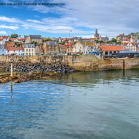 Buy canvas prints of Pittenweem Harbour Entrance by Valerie Paterson