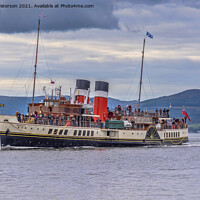 Buy canvas prints of Steaming into Largs by Valerie Paterson