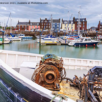 Buy canvas prints of Arbroath Inner Harbour by Valerie Paterson