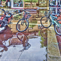 Buy canvas prints of Rain Reflection by Valerie Paterson