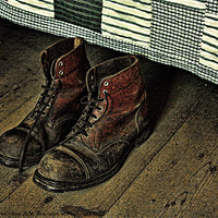 Buy canvas prints of Old Boots by julie williams