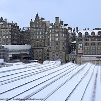 Buy canvas prints of Edinburgh Old Town Snow by Craig Brown