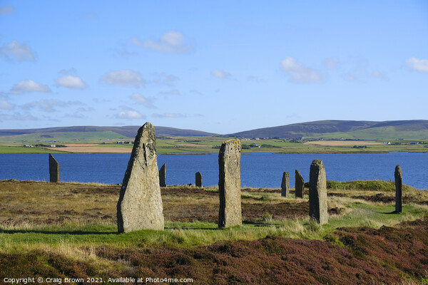 Ring of Brodgar Picture Board by Craig Brown