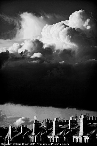 Gathering Storm clouds Picture Board by Craig Brown