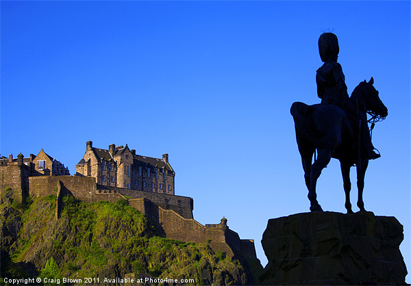 Edinburgh Castle Picture Board by Craig Brown