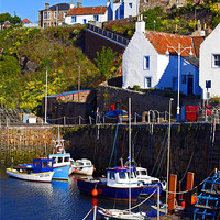 Buy canvas prints of Crail Harbour, Fife Scotland by Craig Brown
