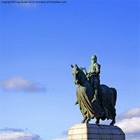 Buy canvas prints of Statue of Robert the Bruce, Scotland by Craig Brown