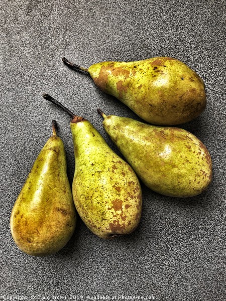 Ripe Pears Still life Picture Board by Craig Brown