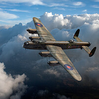Buy canvas prints of Lancaster PH-D in flight by Gary Eason