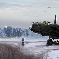 Buy canvas prints of Time to go: Lancasters on dispersal by Gary Eason