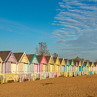 Buy canvas prints of Colourful beach huts by Gary Eason
