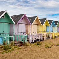 Buy canvas prints of Beach huts on Mersea Island by Gary Eason