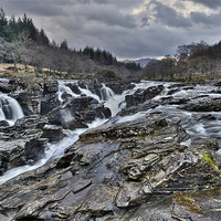 Buy canvas prints of Eas Urchaidh, Glen Orchy by Gary Eason