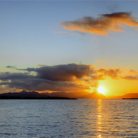 Buy canvas prints of Sunset over Skye landscape by Gary Eason